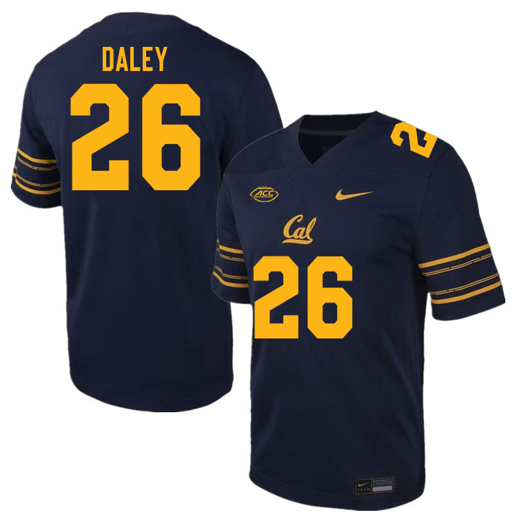 California Golden Bears #26 Grant Daley ACC Conference College Football Jerseys Stitched Sale-Navy